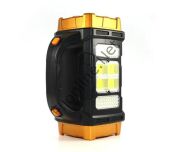 HURRY BOLT HB-1678 ÇOK FONKSİYONLU SOLAR LAMBA 38W GÜNEŞ PANELLİ SARI KAMP LAMBASI