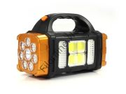 HURRY BOLT HB-1678 ÇOK FONKSİYONLU SOLAR LAMBA 38W GÜNEŞ PANELLİ SARI KAMP LAMBASI