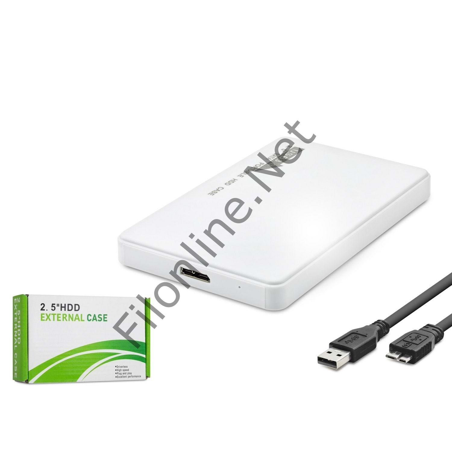 HADRON HDX1752 HARDDİSK KUTUSU PLASTİK USB 3.0 SATA 2.5 HARDDİSK KUTUSU
