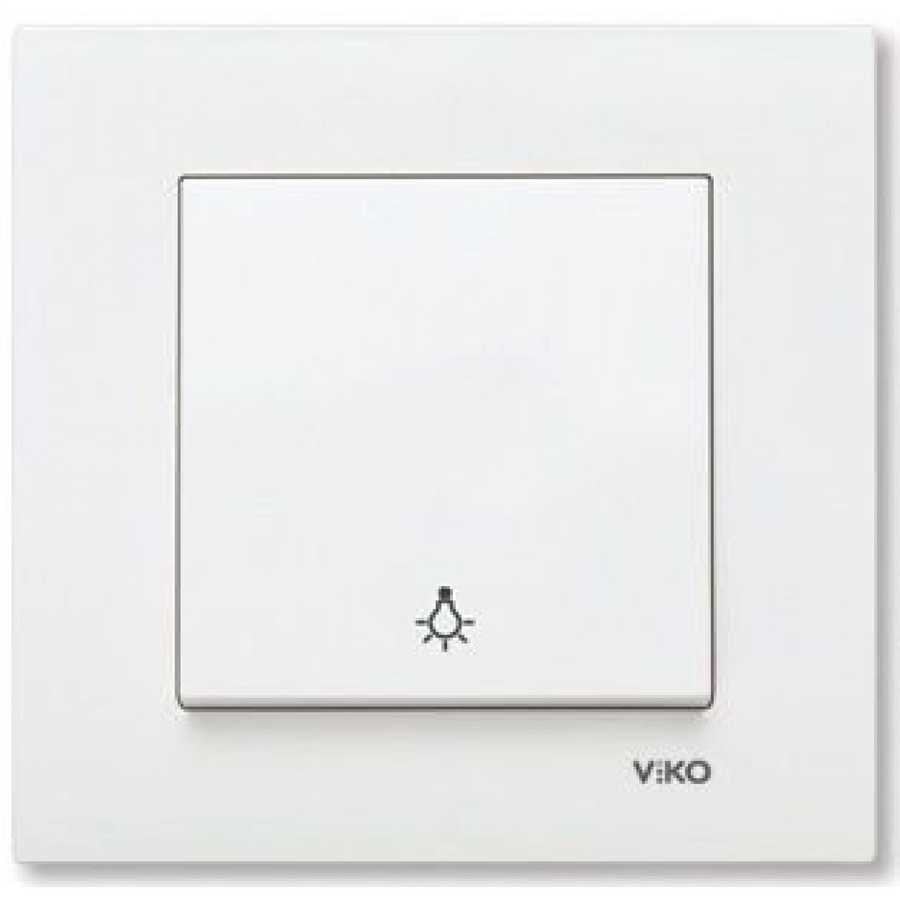Viko Karre Meridian Beyaz Light Anahtar M+D/K