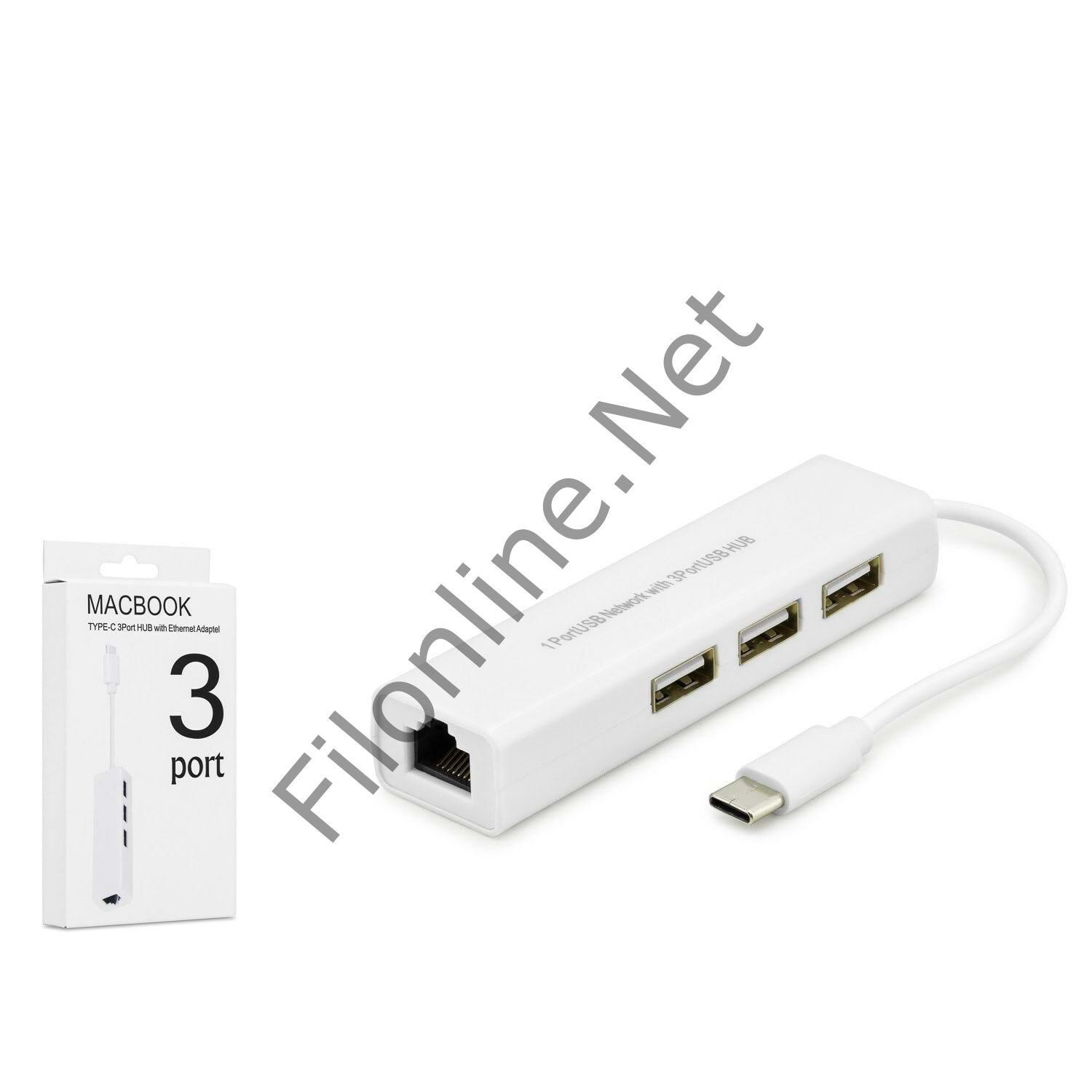 HADRON HDX7007 ÇEVİRİCİ ETHERNET TO TYPE-C 3.1 ETHERNET ADAPTÖRÜ