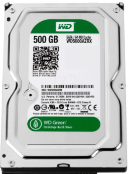 WESTERN DIGITAL WD5000AZRX HARDDİSK 3.5'' 64MB 500GB 7200RPM SATA3 INTELLIPOWER HARDDİSK