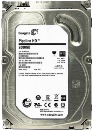 SEAGATE ST2000VM003 HARDDİSK 3.5'' 2TB 64MB SATA 3.0 5900RPM HARDDİSK PIPELINE HD
