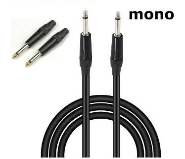 Fully G526E Mikrofon Kablosu 6.3 Mono Erkek / Erkek Gitar Jak Mikrofon Kablosu 5 Metre