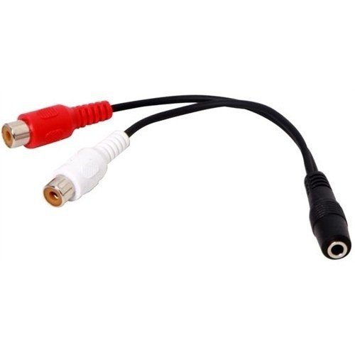 S-Link Sl-358 3.5 F To 2 Rca F Stereo Kablosu 15Cm Ses Kablosu