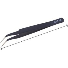 WELLHISE ST-15 CIMBIZ PROFESYONEL CIMBIZ ANTİSTATİK TWEEZERS MANYETİK OLMAYAN CIMBIZ 120MM
