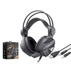 KULAKLIK MİKROFONLU OYUNCU KULAKLIĞI LED AYDINLATMA USB & AUX 3.5MM OYUNCU KULAKLIĞI HADRON G58