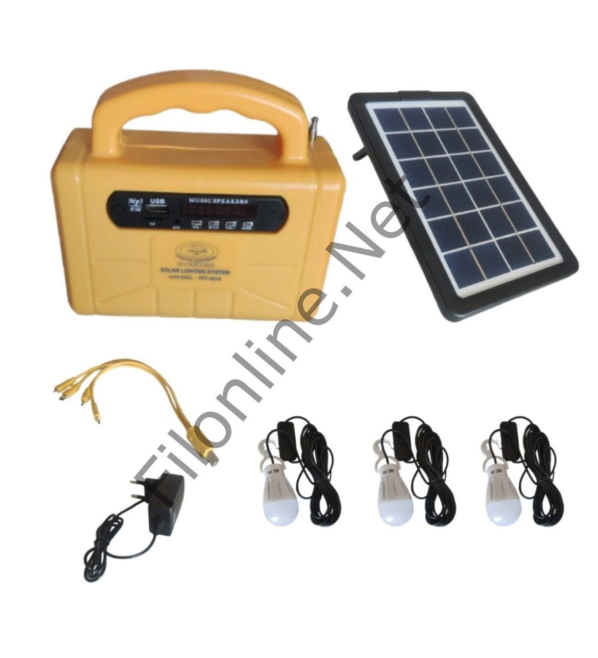 EVERTON RT-904 SOLAR LED IŞILDAK USB-SD GİRİŞLİ AYDINLATMA SİSTEMİ