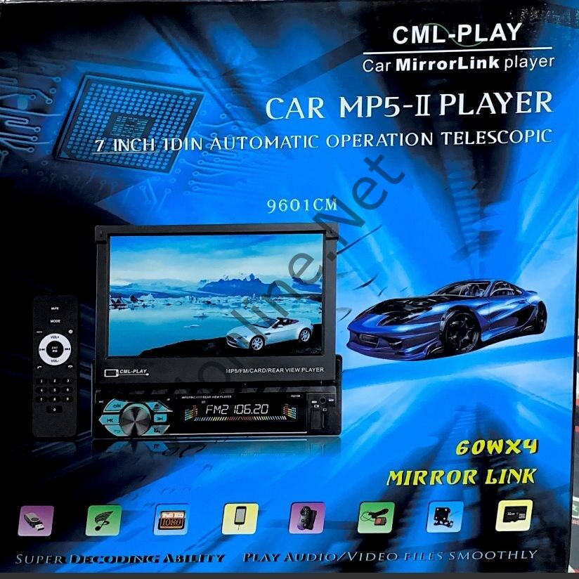 KINGWIN KW-5000 60WX4 7'' OTOMATİK ÇALIŞMA ARABA MP5-II ÇALAR DİJİTAL TFT DOKUNMATİK EKRAN  OTO TEYP