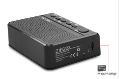 MİKADO MD-A24 SPEAKER HOPARLÖR USB/SD/FM/BLUETOOTH DESTEKLİ ALARM VE SAATLİ HOPARLÖR