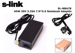 LENOVO NOTEBOOK STANDART ADAPTÖR 65W 20V 3.25A 7.9*5.5 IBM ADAPTÖR S-LINK SL-NBA78