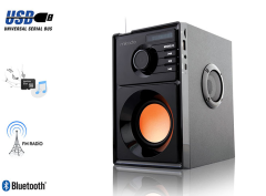 MİKADO MD-10B SPEAKER USB+MCSD+FM DESTEKLİ BLUETOOTH SPEAKER 5W+2.5Wx 2 AHŞAP SPEAKER