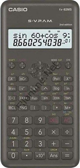 CASIO FX-82MS 2. VERSİYON 240 FONKSİYON BİLİMSEL HESAP MAKİNESİ 