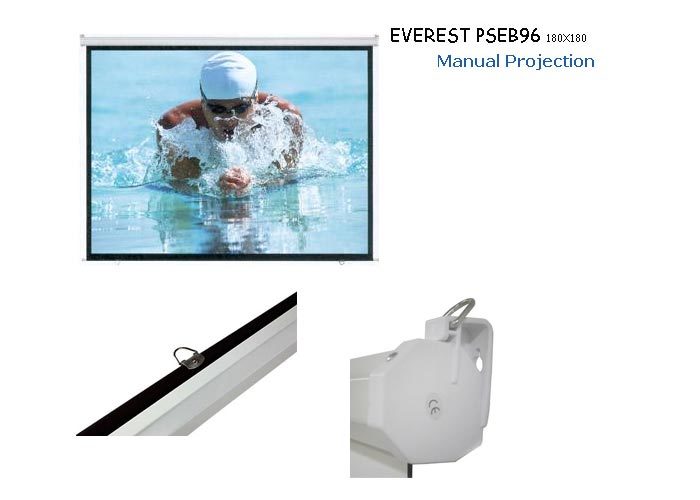 EVEREST PSEB96 PROJEKSİYON PERDESİ STORLU 180x180