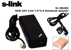 IBM NOTEBOOK STANDART ADAPTÖR 90W 20V 4.5A 7.9*5.5 ADAPTÖR S-LINK SL-NBA86