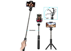 Addison ATR-400 Selfie Çubuğu + Tripod 186mm - 700mm Bluetooth Kontrollü Uzaktan Kumandalı Tripod