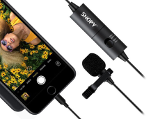 SNOPY SN-100M YAKA MİKROFONU 3.5MM JACK 6 METRE KABLO AKILLI TELEFON VE YOUTUBE YAKA MİKROFONU