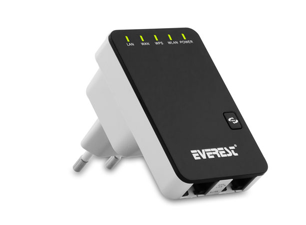 EVEREST EWR-523N2 REPEATER+ACCESS POİNT+BRIDGE CLIENT ROUTER KABLOLU+KABLOSUZ AKTARIM 300 MBPS