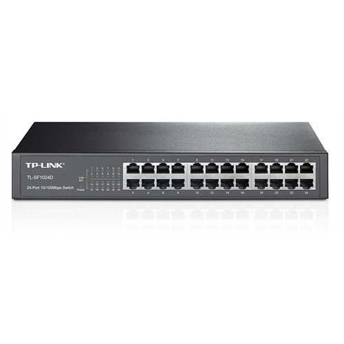 SWITCH 24 PORT 10/100MBPS %75 ENERJİ TASARRUFLU 13'' ÇELİK KASA SWİTCH TP-LINK TL-SF1024D