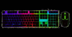 EVEREST KM-191 KLAVYE+MOUSE SET OYUNCU KLAVYESİ GÖKKUŞAĞI AYDINLATMALI Q KLAVYE USB GİRİŞLİ KLAVYE