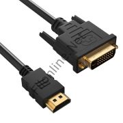 S-LINE FK5002 HDMI TO DVI KABLO- HDMI ERKEK TO DVI ERKEK 24+1KABLLO  1,5 METRE KABLO