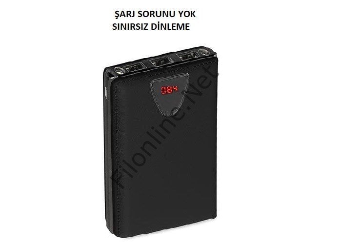 POWERBANK BAKICI GİZLİ SES DİNLEME VE ORTAM TAKİP GPS CİHAZI SORUNSUZ ŞARJ SINIRSIZ DİNLEME SİYAH