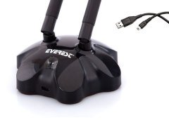 ADAPTÖR 300MBPS USB ÇİFT ANTEN KABLOSUZ ADAPTÖR EVEREST EWN-906