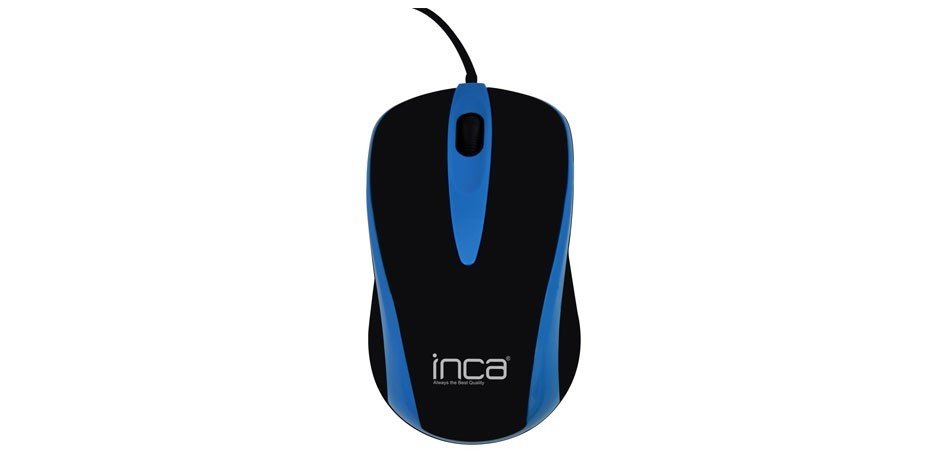 INCA IM-181KM FASCIA MOUSE KABLOLU 1000DPI OPTİK USB BAĞLANTILI  MAVİ