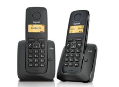 GIGASET A120 SİYAH TELEFON ALFANÜMERİK EKRAN AYDINLATMALI TELEFON ÇOK DİLLİ TELEFON ANALOG DECT GAP