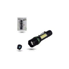 GOLD SİLVER GS-500 EL FENERİ USB İLE ŞARJ EDİLEBİLİR 4 MOD T6 LED EL FENERİ