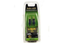 Ses Kablosu Stereo 1.5m 3.5mm Altın Uçlu Kılıflı S-link SLX-960