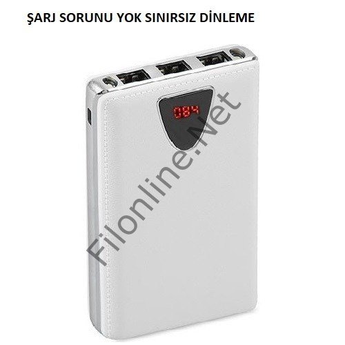 POWERBANK BAKICI GİZLİ SES DİNLEME VE ORTAM TAKİP GPS CİHAZI SORUNSUZ ŞARJ SINIRSIZ DİNLEME BEYAZ