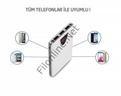 POWERBANK BAKICI GİZLİ SES DİNLEME VE ORTAM TAKİP GPS CİHAZI SORUNSUZ ŞARJ SINIRSIZ DİNLEME BEYAZ