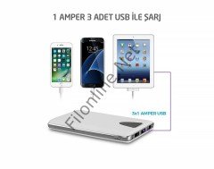 POWERBANK BAKICI GİZLİ SES DİNLEME VE ORTAM TAKİP GPS CİHAZI SORUNSUZ ŞARJ SINIRSIZ DİNLEME BEYAZ