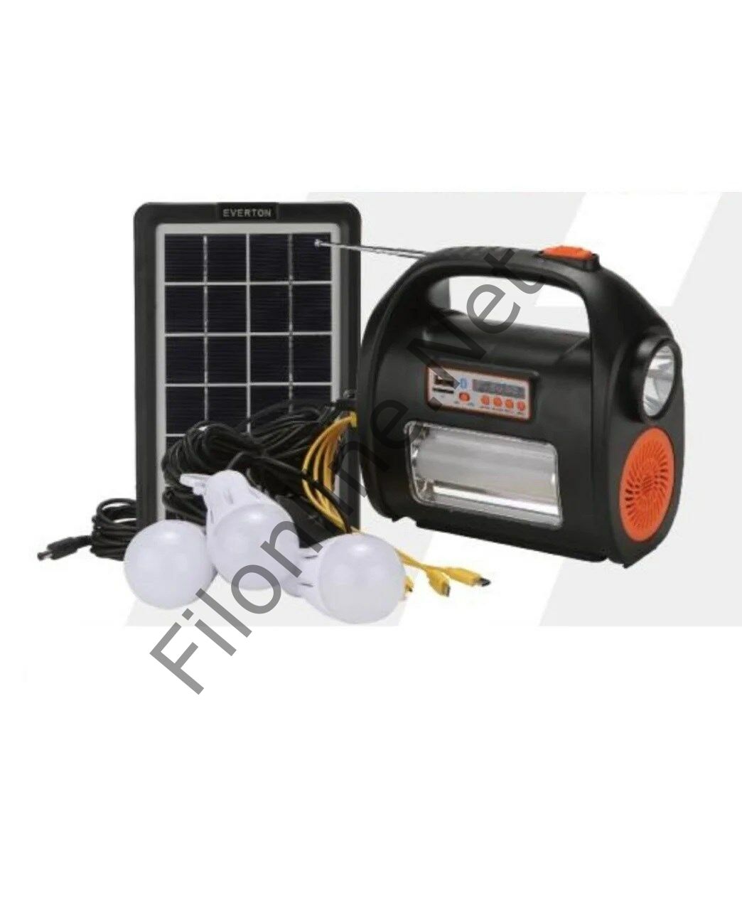 EVERTON RT-909BT SOLAR PANELLİ MP3 RADYO IŞILDAK FENER AYDINLATMA