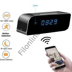 MASA SAATİ GİZLİ KAMERA FULL HD 1080P WIFI ALARMLI GECE GÖRÜŞ GİZLİ CASUS MASA SAATİ GİZLİ KAMERA 02