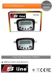 S-LİNE FD9505 Uydu Yön Bulucu Digital Satellite Finder Pusulalı