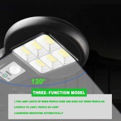 HAREKET SENSÖRLÜ 48 SOLAR LED LAMBA DIŞ MEKAN, KABLOSUZ SU GEÇİRMEZ  SOKAK LAMBASI CL182-6