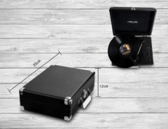 Nostalgia MN-P317 Pikap USB/SD/RCA/Bluetooth 2+1 Ses Sistemi Siyah Mikado