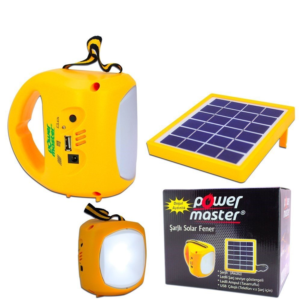 POWERMASTER ŞARJLI SOLAR AYDINLATMA SETİ TEK PANELLİ (KUTUSUZ) 33399