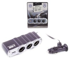 POWRMASTER 3'LÜ ÇAKMAK ÇOKLAYICI USB'Lİ 14019