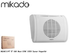 Mikado MDW114T Hoparlör 5-12.7cm 6W Max:10W 100V Duvar Hoparlör