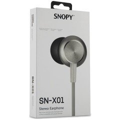SNOPY SN-X01 KULAKLIK MİKROFONLU 1.2 METRE 3.5MM AUX  MOBİL TELEFON UYUMLU BEYAZ KULAK İÇİ KULAKLIK