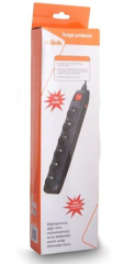 Priz  6'lı 1.5m Akım Korumalı 750 Joul Priz Siyah S-link SPG6-750