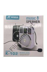 KENSA K-102 ÖĞRETMEN BEL ANFİSİ MİKROFONLU  FM RADYO USB SES KAYIT MÜZİK SEYYAR MEGAFON