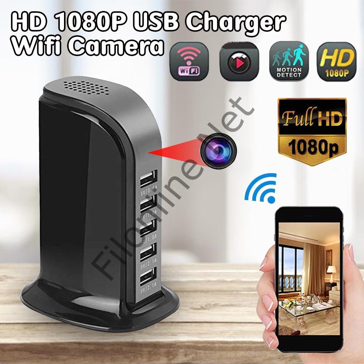 USB ŞARJ VİDEO KAYDEDİCİ GİZLİ KAMERA FULL HD 4K 1080P WİFİ SINIRSIZ MESAFE UZAKTAN İZLEMELİ TUYA 66
