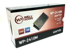 WELLPOWER WP-2410M ADAPTÖR METAL KASA 24V 10A AC 110-220V 50-60HZ METAL KASA ADAPTÖR