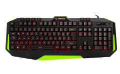 Rampage KB-RX7 Klavye USB Kablolu 3 Renk Aydınlatmalı Q Oyuncu Klavye ALPOR Yeşil
