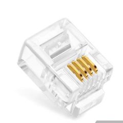 RJ-11 KONNEKTÖR  100'LÜ PAKET TELEFON JACK FİLONLİNE