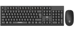 Everest KM-2510 Klavye Mouse Set Kablosuz Q Klavye Multimedia Klavye + Mouse Set Siyah